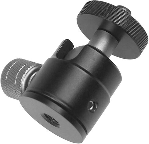 Gatuida Aluminum Alloy Mini Ball Head Tripod Adapter Screw Rotatable Camera Mount Clamp with Swivel for Projectors and DSLR Cameras Stable Positioning Accessory in Saudi Arabia