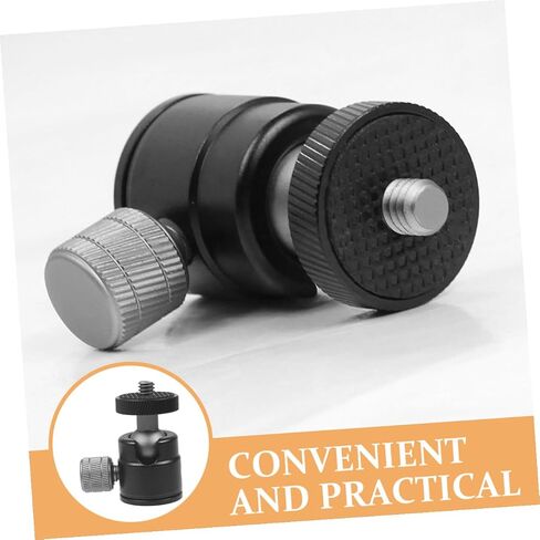 Gatuida Aluminum Alloy Mini Ball Head Tripod Adapter Screw Rotatable Camera Mount Clamp with Swivel for Projectors and DSLR Cameras Stable Positioning Accessory in Saudi Arabia