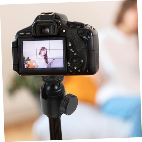 Adjustable Ball Head Tripod Clamp with Rotation and One-Button Control Stable Anti-Shake Camera Mount Base for DSLR and Smartphone Desktop Photography in Saudi Arabia