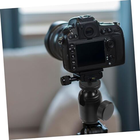 Adjustable Ball Head Tripod Clamp with Rotation and One-Button Control Stable Anti-Shake Camera Mount Base for DSLR and Smartphone Desktop Photography in Saudi Arabia