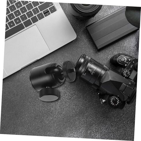 Adjustable Ball Head Tripod Clamp with Rotation and One-Button Control Stable Anti-Shake Camera Mount Base for DSLR and Smartphone Desktop Photography in Saudi Arabia