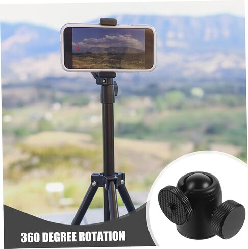 Adjustable Ball Head Tripod Clamp with Rotation and One-Button Control Stable Anti-Shake Camera Mount Base for DSLR and Smartphone Desktop Photography in Saudi Arabia