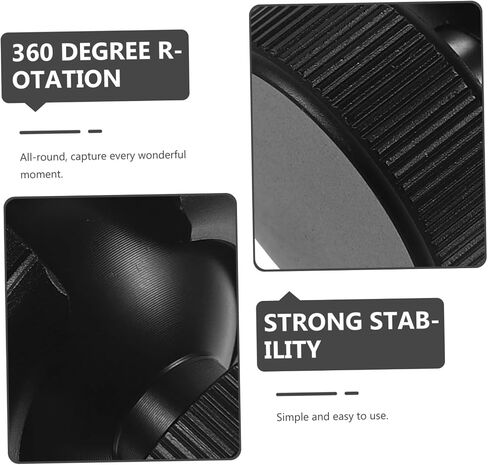 Adjustable Ball Head Tripod Clamp with Rotation and One-Button Control Stable Anti-Shake Camera Mount Base for DSLR and Smartphone Desktop Photography in Saudi Arabia
