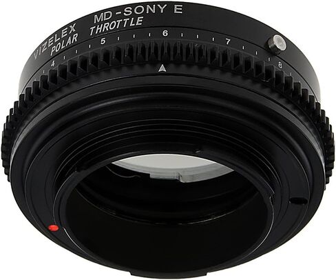 Vizelex Polar Throttle Lens Mount Adapter - Minolta Rokkor (SR/MD/MC) SLR Lens to Sony Alpha E-Mount Mirrorless Camera Body with Built-in Circular Polarizing Filter in Saudi Arabia