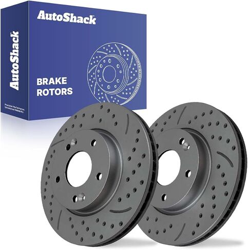 AutoShack Brake Rotors Front Brake Rotor Replacement Kit for Kia Soul Seltos Forte Koup Forte5 Hyundai Elantra Coupe Veloster Elantra 2013-2020 Elantra GT 2018-2023 Kona 2020-2023 Venue FWD R41586PR in Kuwait