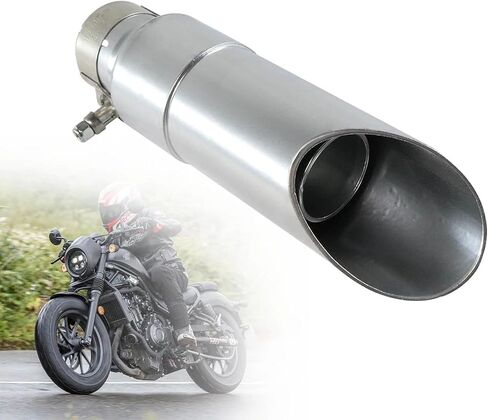 Exhaust Muffler Drag Pipe Compatible with 2014-2018 Honda CTX700, Straight Through Stainless Steel Muffler Resonator - Black in Saudi Arabia
