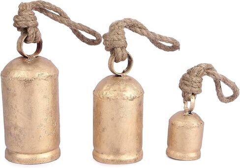2" Brass Hanging Entry Bell Decorative Doorbell with Leather Strap for Home, Barn, Farmhouse and Store in Saudi Arabia