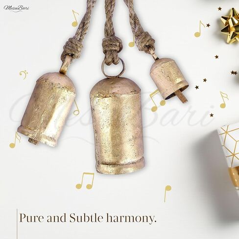 2" Brass Hanging Entry Bell Decorative Doorbell with Leather Strap for Home, Barn, Farmhouse and Store in Saudi Arabia