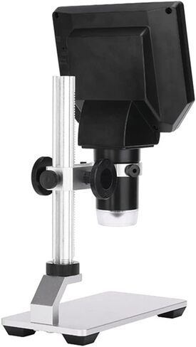 Electronic USB Microscope 1-1000X Digital Soldering Video Microscopes 4.3" LCD HD Magnifying Camera Metal Stand Magnifier in Saudi Arabia