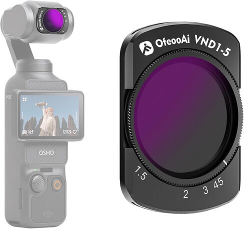 فلتر CPL لـ DJI Osmo Pocket 3، عدسة مستقطبة دائرية تزيل الوهج والانعكاسات من الزجاج/الماء، وتعزز تشبع اللون لمدونات الفيديو، زجاج عالي الدقة متعدد الطبقات in Kuwait