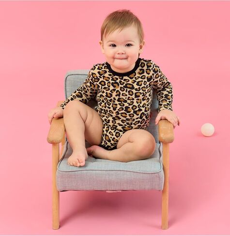 Baby Boy Girl Bodysuit Long Sleeve Bamboo-Derived Viscose One-Piece Romper in Saudi Arabia