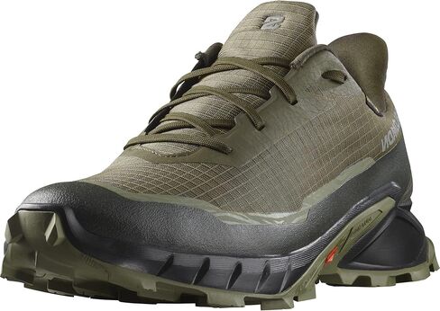 Salomon Men’s Alphacross 5 Gore-Tex, Waterproof Trail Running Shoes - Black/Black/Ebony - 8.5 in Saudi Arabia