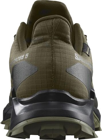 Salomon Men’s Alphacross 5 Gore-Tex, Waterproof Trail Running Shoes - Black/Black/Ebony - 8.5 in Saudi Arabia