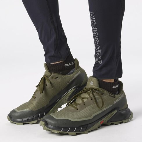 Salomon Men’s Alphacross 5 Gore-Tex, Waterproof Trail Running Shoes - Black/Black/Ebony - 8.5 in Saudi Arabia