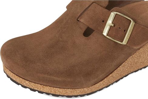 Birkenstock Women's Papillio Fanny Wedge Clog-Suede Sandal in Saudi Arabia