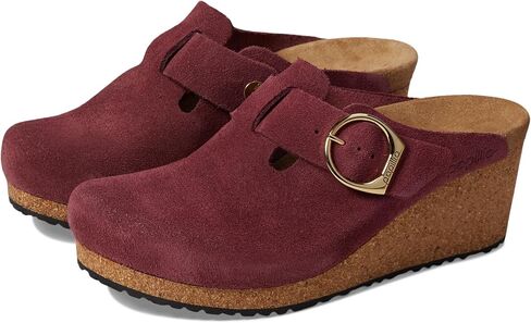 Birkenstock Women's Papillio Fanny Wedge Clog-Suede Sandal in Saudi Arabia