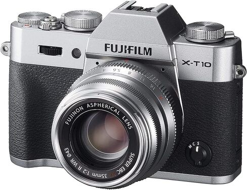 Fujifilm XF 35mm f/2 R WR Lens (Silver) Bundle with 43mm 3PC Filter Kit + Lens Cap + Cap Leash + More Accessories | Fuji XF35mmf2 Lens in Saudi Arabia