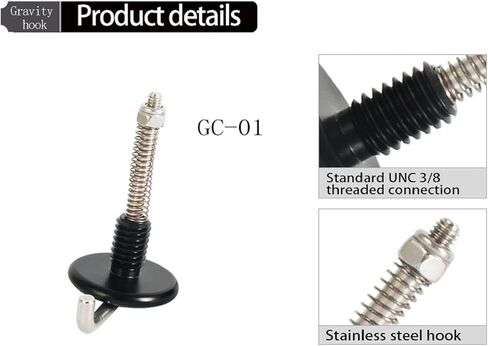 DAGIJIRD Tripod Weight/Sandbag Hook 3/8 Screw Tripod Center Shaft Hook with Metal Spring Mount in Saudi Arabia