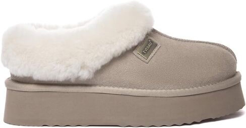 EVERAU Women Topknot Leather Slippers in Saudi Arabia