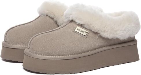 EVERAU Women Topknot Leather Slippers in Saudi Arabia