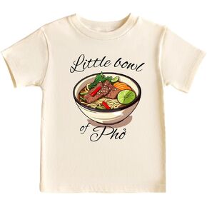Little Bowl of Pho Vietnamese Food Cute Baby Bodysuit, Kids & Toddler T-Shirt - Funny Outfit for Girls Boys Baby Shower Foodie Tee in Kuwait