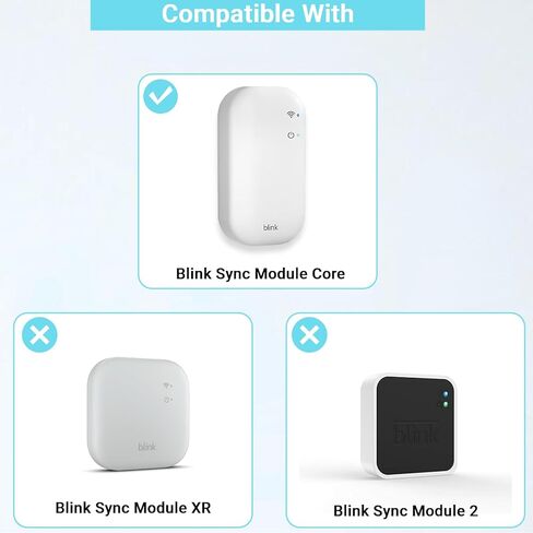 Outlet Wall Mount for Blink Sync Module Core, with Short Cable,Sync Module Mount for Blink Outdoor/Indoor Security Camera, No Messy Wires No Drilling in Saudi Arabia