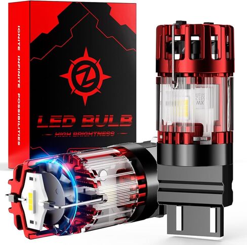 4257 WT21 / 7W LED مصابيح إضاءة عكسية لفورد F-150 2021-2023 / F-2550 F-350 Super Duty 2020-2025-Canbus خالية in Kuwait