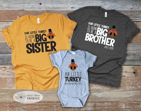 Little Turkey Pregnancy Announcement Onesie Thanksgiving Fall Baby Reveal in Saudi Arabia
