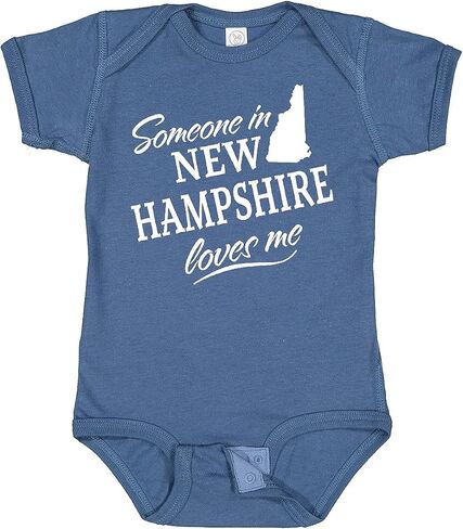 inktastic Someone in New Hampshire Loves Me Baby Bodysuit in Saudi Arabia
