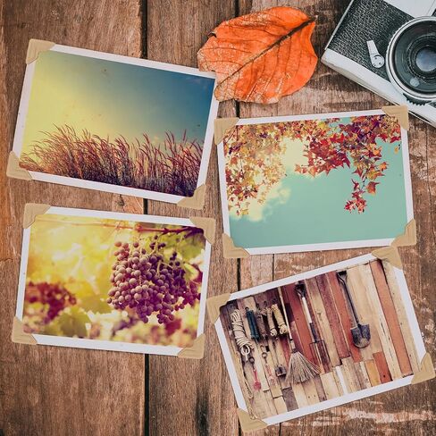 Classicseali 600PCS Scrapbook Picture Corners,Self-Adhesive Photo Corner Stickers, Picture Corners for Scrapbooking, for Photos Albums, DIY Scrapbook Stickers, Memory Books, Diaries, Khaki in Saudi Arabia