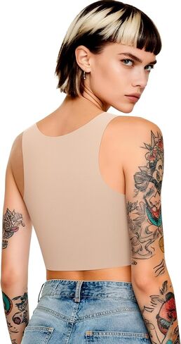 XUJI Transgender FTM Breathable Seamless Half Chest Binder in Saudi Arabia