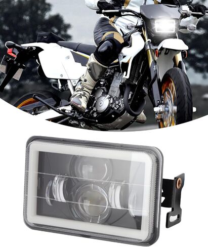 4x6 LED Headlight Kit for Suzuki DR-650 | for Suzuki DRZ400 with Mounting Bracket Hardware Headlight High Brightness High Intensity LED Chips High Beam Low beam Daytime Running Light (Light + Bracket) in Saudi Arabia