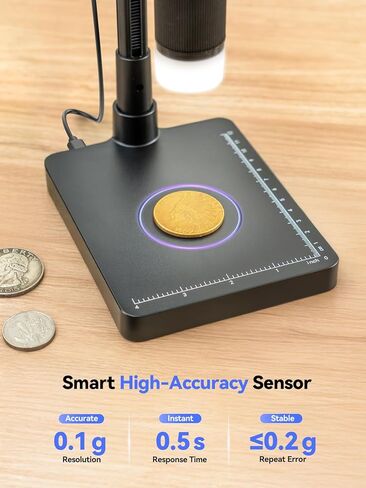 TOMLOV DM4W Coin Microscope with Scale: 4.3" LCD Digital Microscope with Screen+TOMLOV DM9 Max Digital Microscope in Saudi Arabia