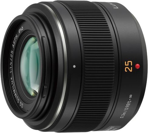 عدسة باناسونيك لوميكس جي لايكا DG SUMMILUX، 25 ملم، F1.4 ASPH، MIRRORLESS MICRO FOUR THIRDS، H-X025 (متجددة) in Saudi Arabia