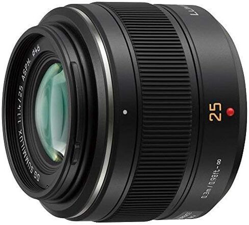 عدسة باناسونيك لوميكس جي لايكا DG SUMMILUX، 25 ملم، F1.4 ASPH، MIRRORLESS MICRO FOUR THIRDS، H-X025 (متجددة) in Saudi Arabia