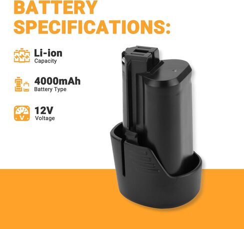Shentec 4000 مللي أمبير 12 فولت بحد أقصى بديل ليثيوم أيون لبطارية B815-01 B816-01، متوافقة مع أدوات Dremel 8240 8250 8260 اللاسلكية in Saudi Arabia