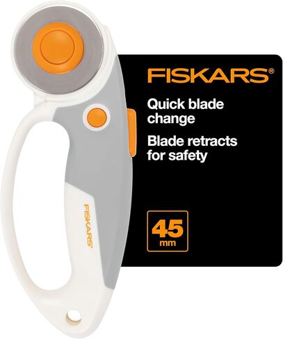 Fiskars Loop Rotary Cutter, Explore Collection Mountain Haze, Precision-Ground Steel Blade for Fabric, Felt and Vinyl, 45mm in Saudi Arabia