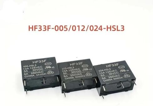 10PCS Relay HF33F-005/012/024-HSL3 Normally Open 4-pin 5A high Sensitivity Type(HF33F-005-HSL3) in Saudi Arabia
