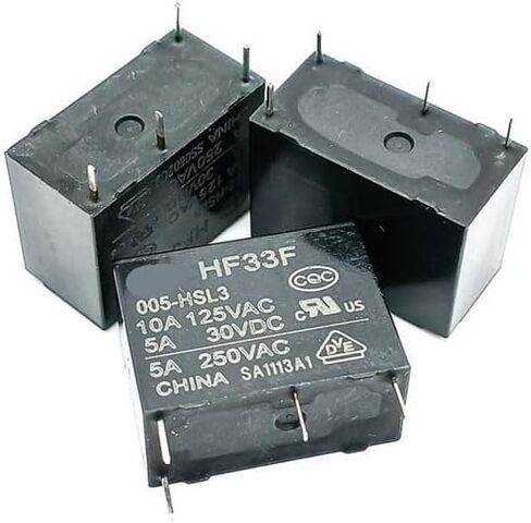 10PCS Relay HF33F-005/012/024-HSL3 Normally Open 4-pin 5A high Sensitivity Type(HF33F-005-HSL3) in Saudi Arabia