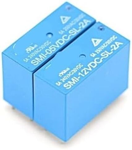 5PCS Relay SMI-05V 12V 24VDC-SL-A -SL-C -SL-2A SL-2C(5PCS SMI-05VDC-SL-2A) in Saudi Arabia