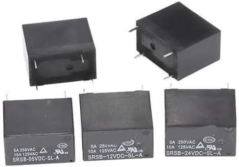 50PCS SRSB-12VDC-SL-A 5VDC 24VDC 4-pin Normally Open Relay 5A(SRSB-05VDC-SL-A) in Saudi Arabia