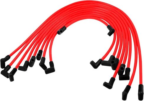 9748HH Spark Plug Wire Set Compatible with 99-06 sliverado Sierra Tahoe Yukon, 10mm Spark Plug Wires Set Without Heat Sheild (Red) in Saudi Arabia