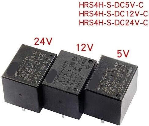 10PCS T73 Relay HRS4H-S-DC5V 12V 24V C 5 pin 10A(HRS4H-S-DC24V-C(5PIN) in Saudi Arabia