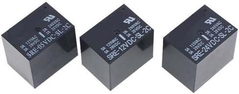 10 قطعة SRE -05 12 24VDC-SL-2C 5V 12V 24V 8-pin 2-Group تحويل 3A240V التتابع (SRE-12VDC-SL-2C) in Saudi Arabia
