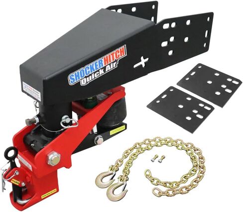 Shocker Quick Air 5th Wheel to Gooseneck Air Hitch & Shift Lock Coupler Conversion Kit with Chain Kit, Lippert 1621 0719 & RhinoBox, w/Chain Kit in Saudi Arabia