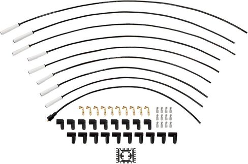 Universal 9001c Extreme 9000 Sclop Plug Wire Set 8mm ، 90 درجة أحذية خزفية بيضاء in Kuwait