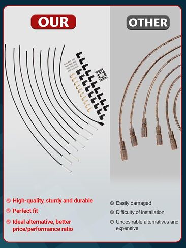 Universal 9001c Extreme 9000 Sclop Plug Wire Set 8mm ، 90 درجة أحذية خزفية بيضاء in Kuwait