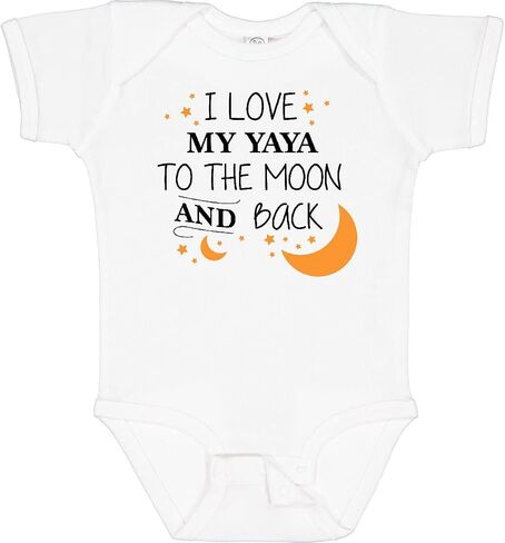Inktastic I Love My Yaya To the Moon and Back Baby Bodysuit in Saudi Arabia