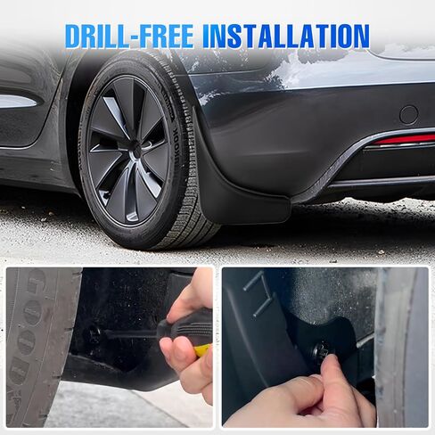 اللوحات الطينية Nilight لـ Tesla Cybertruck 2023 2024 2025 ، لا تتناسب مع حرس الحفر الدقيق إلى الحماية من حراس الرش الشاق ، مجموعة الأمامية والخلفية in Saudi Arabia