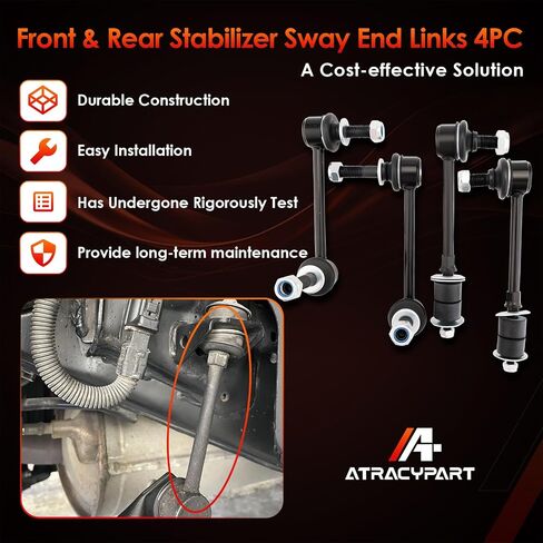Front Sway Bar Stabilizer Link 2 Pcs Left & Right 4WD｜Replacement For 2003-2018 Lexus GX470 Toyota 4RUNNER FJ Cruiser｜Replace OE#: K90677, K90683 in Saudi Arabia